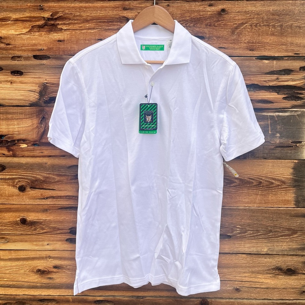 OXFORD GOLF | NWT Super Dry White Polo Shirt XS
